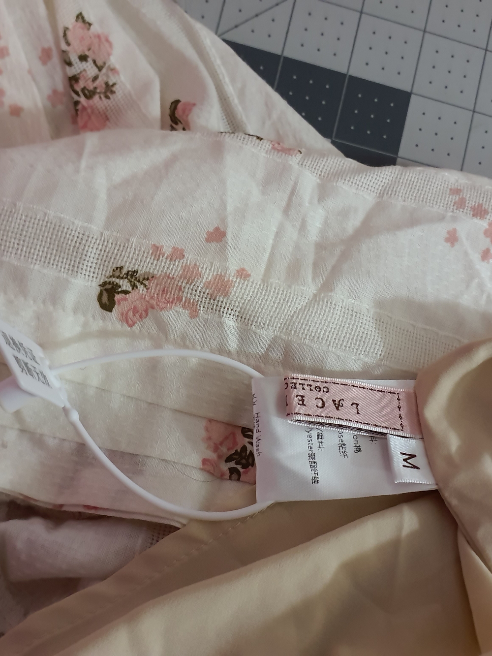 Romantic Pink Floral Maxi Dress with Ribbon Detail - Picture 7 of 9